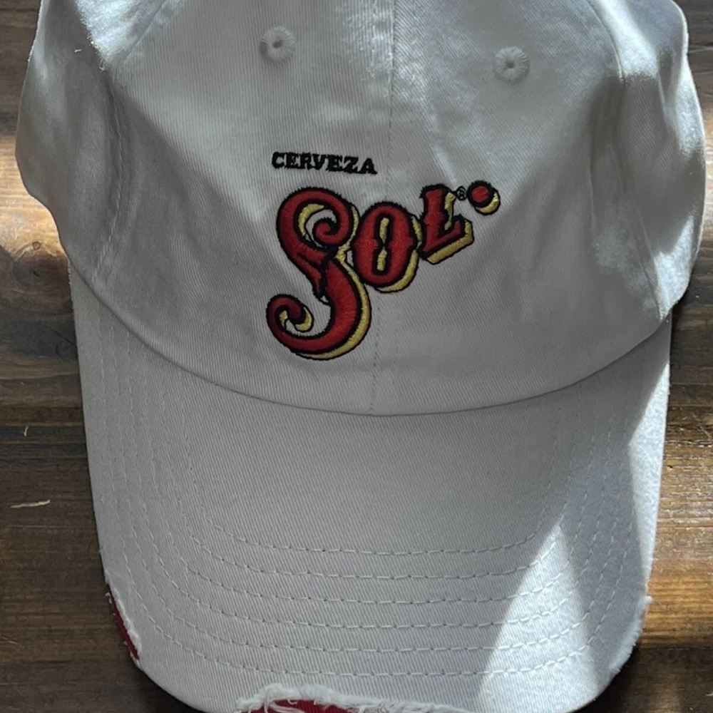 SOL Cerveza distressed hat BRAND NEW !!!!